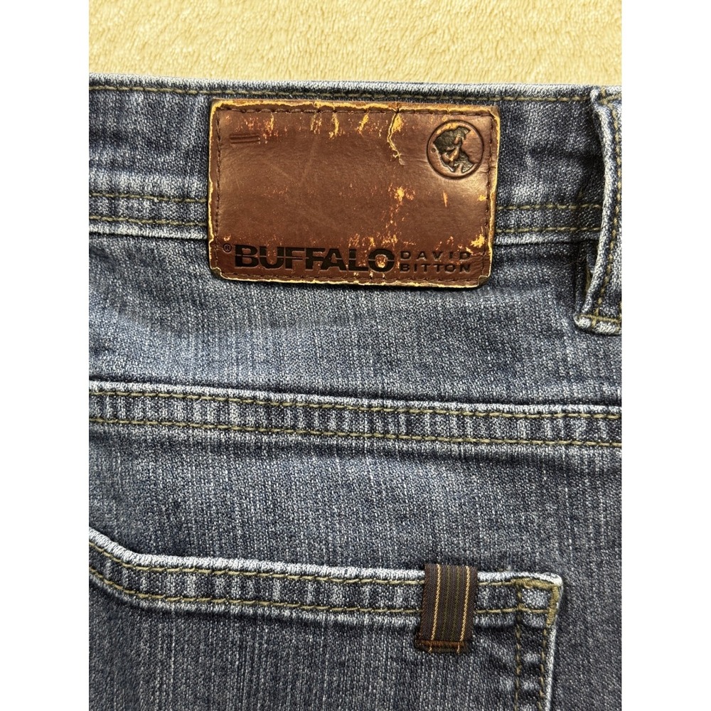 Buffalo Mens Driven-X Basic Straight Stretch Blue Jeans 40x30 Meas: 40x30 - Picture 3 of 6